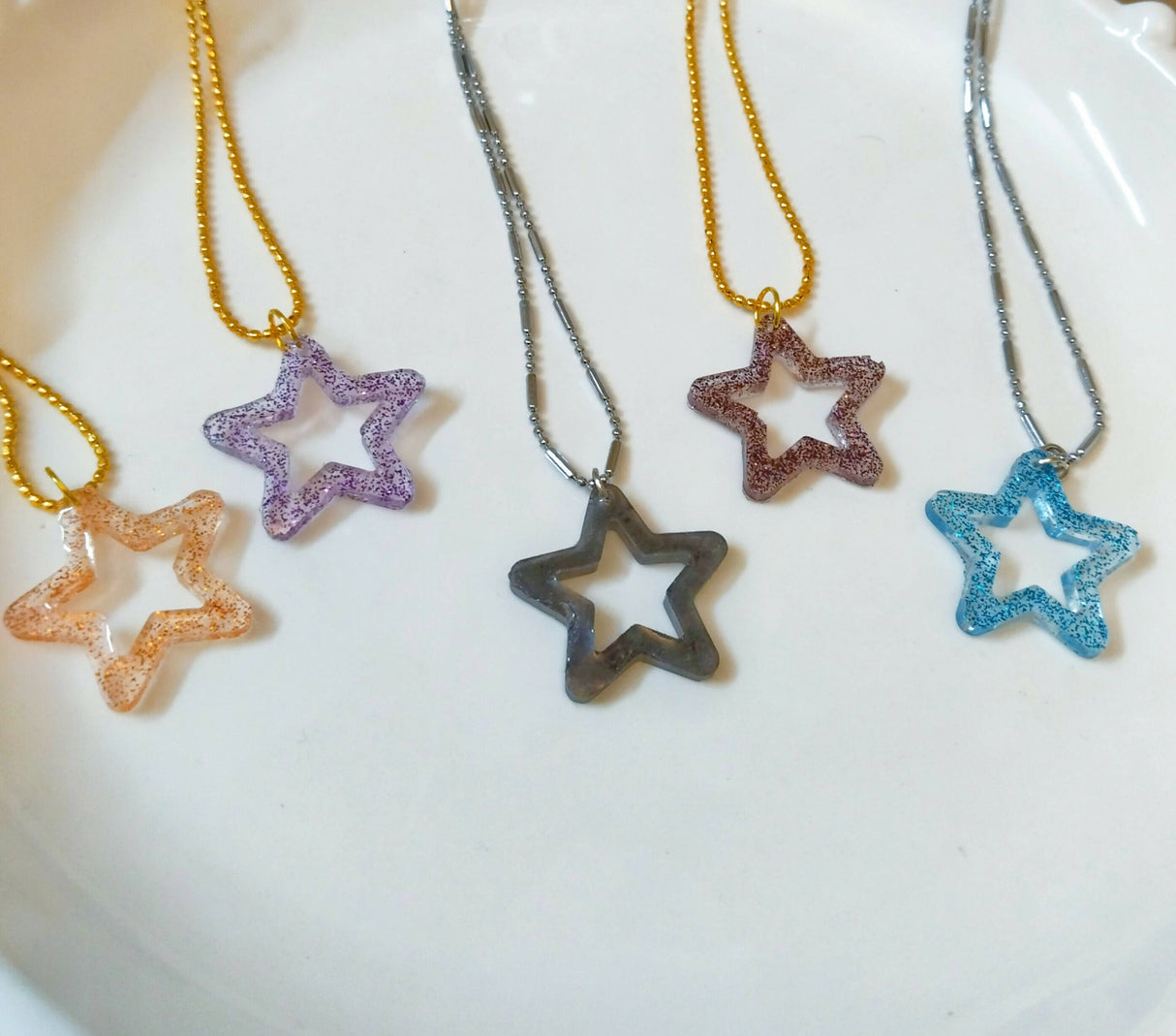 Star Resin Pendant | Women Jewelry | Medium | New