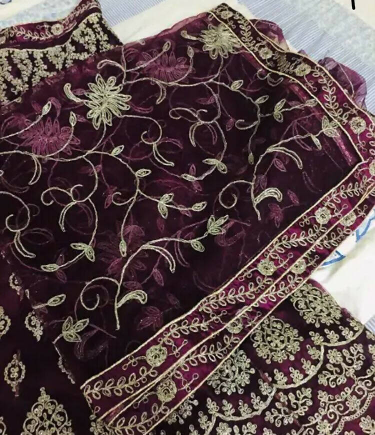 Stunning Maroon Lehanga | Women Locally Made Formals | Large | Worn Once