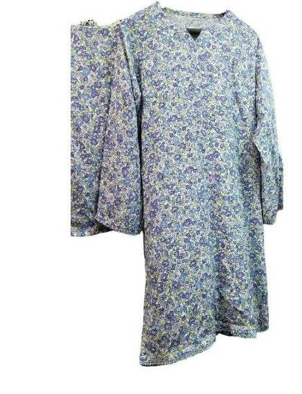 Blue Floral Lawn 2 Piece (Large) | Women Locally Made Kurtas | Brand New