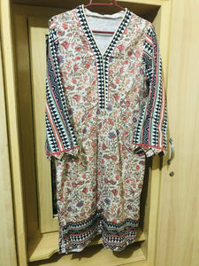 Bonanza | Winter Cotton Suit | Women Branded Kurta | Medium | Preloved