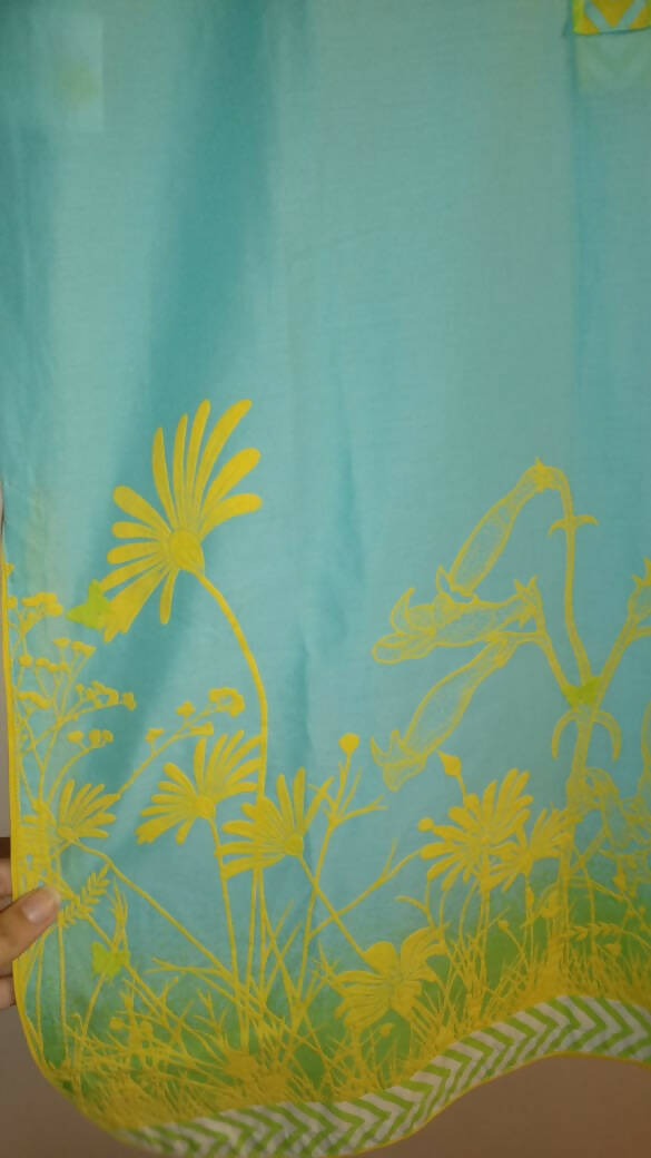 Junaid Jamshed | Blue Teens Kurti | Women Branded Kurta | XSmall | New