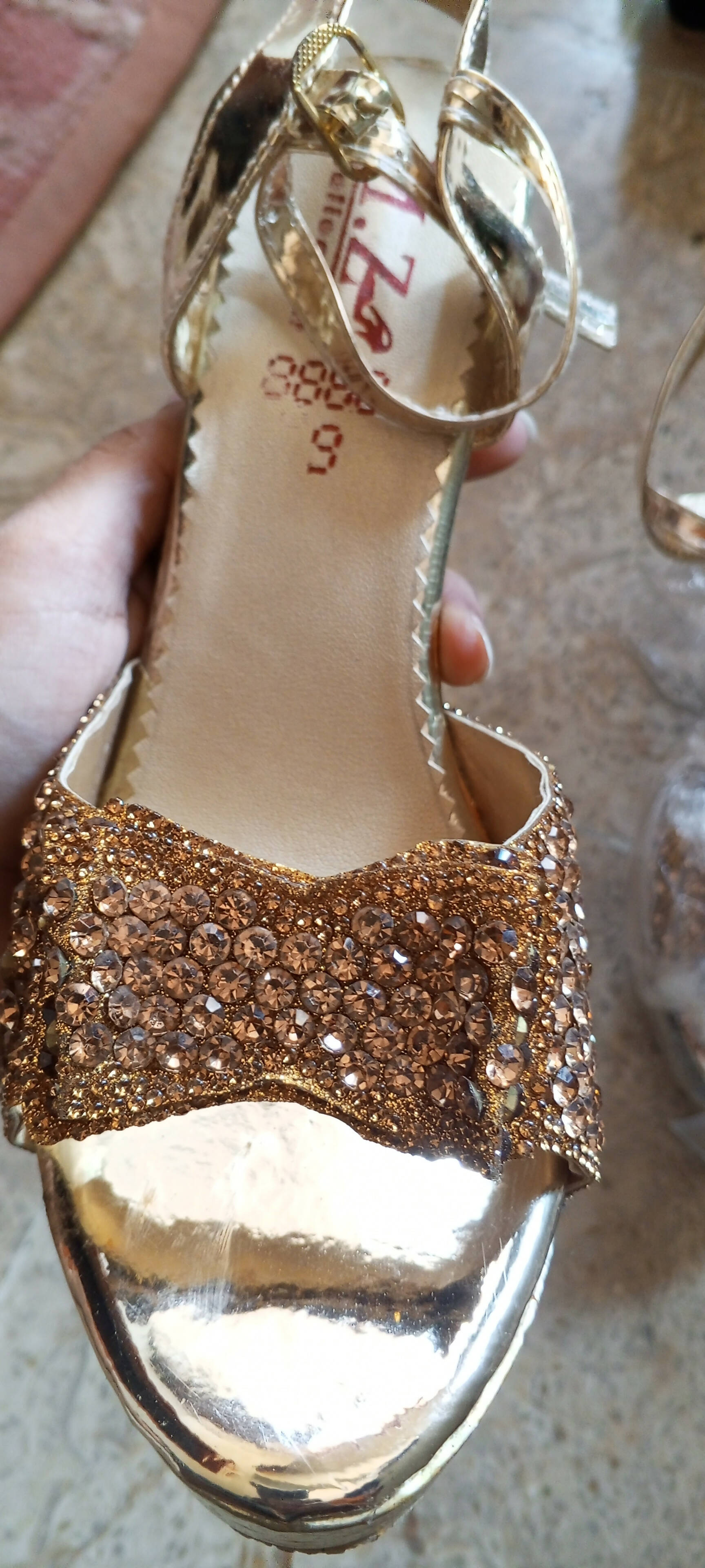 Bridal Golden Heels | Women Shoes | Size: 9 | New