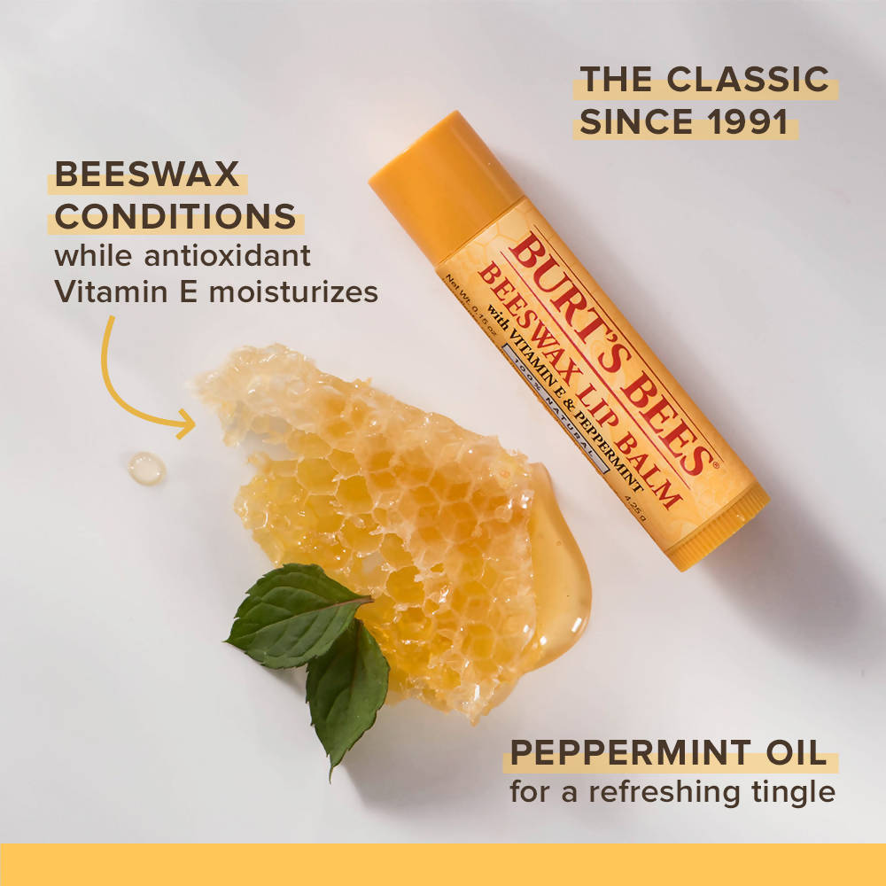 Burt's Bee | Beeswax Lip Balm The Original | Skincare | New