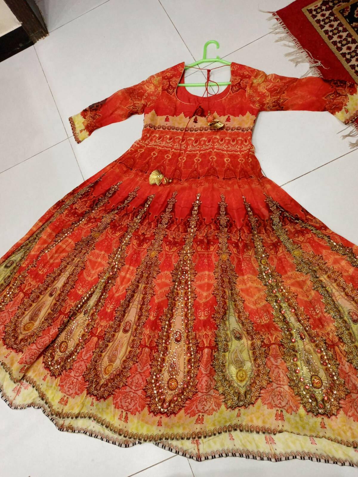 Chiffon Maxi Frock (Size: M ) | Women Frocks & Maxis | New