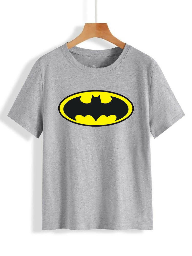 Fashion Holic | Batman Printed (ALL SIZES) | Half Sleeves T-Shirt | Women Tops and Shirt | New