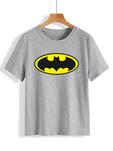 Fashion Holic | Batman Printed (ALL SIZES) | Half Sleeves T-Shirt | Women Tops and Shirt | New