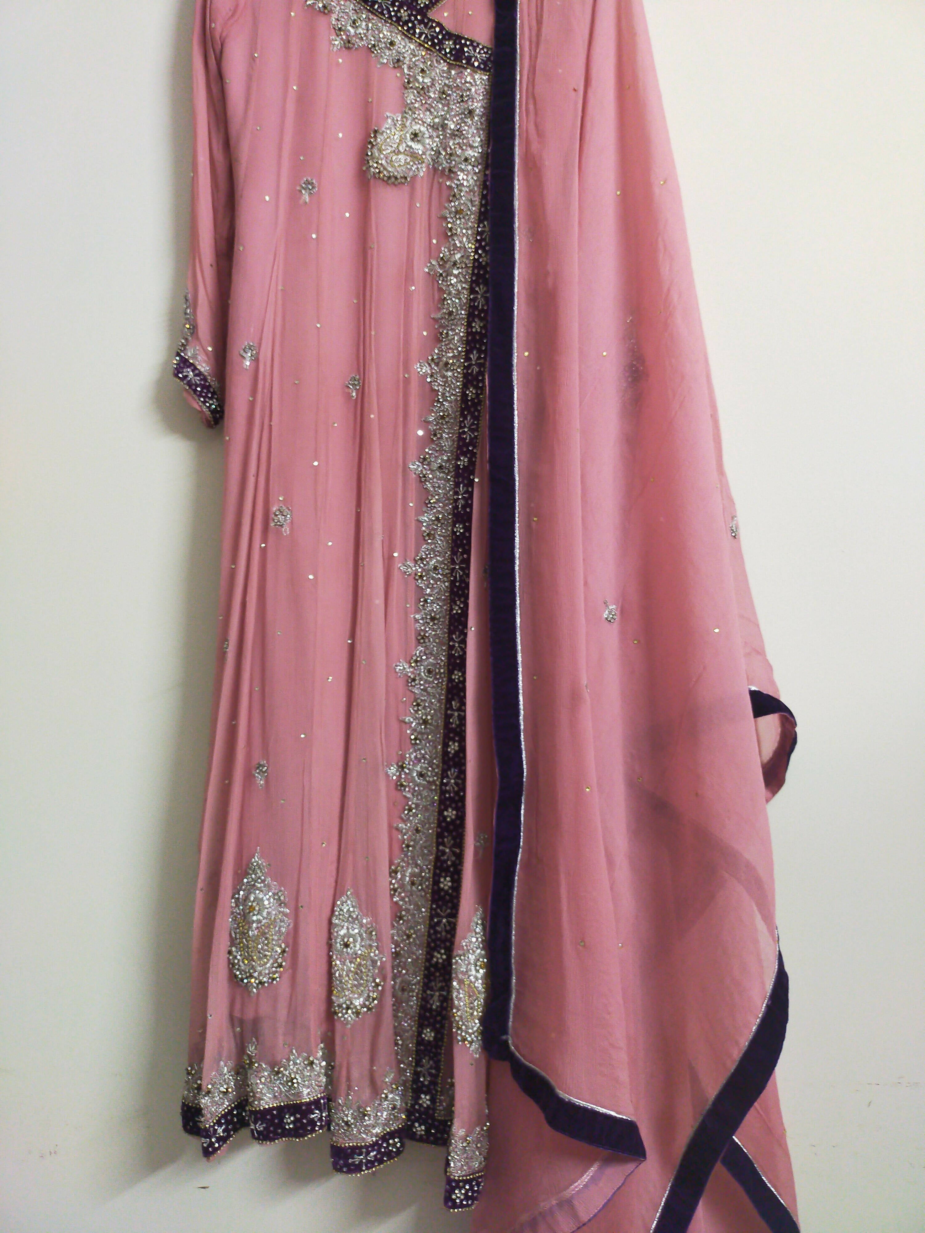 Pink Party Wear Maxi (Size: S) | Women Frocks & Maxis | Preloved