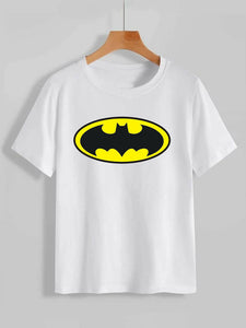 Fashion Holic | Batman Printed (ALL SIZES) | Half Sleeves T-Shirt | Women Tops and Shirt | New