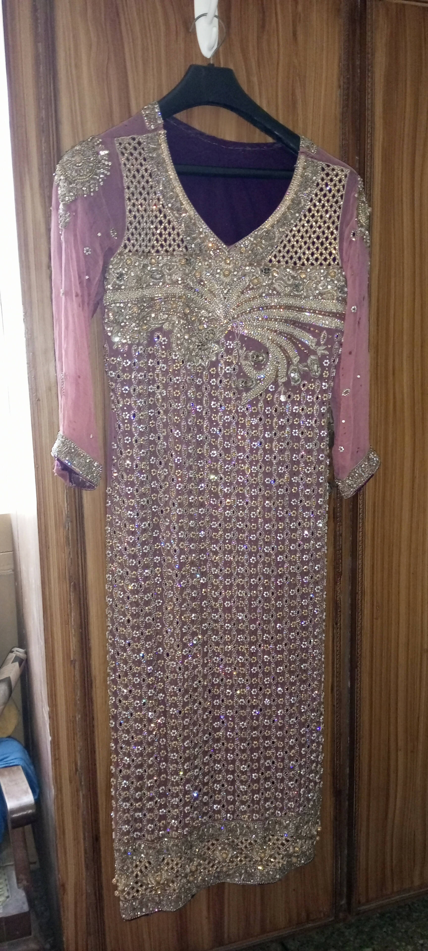 Fancy Embroidered Suit | Women Locally Made Formals | Large | Preloved