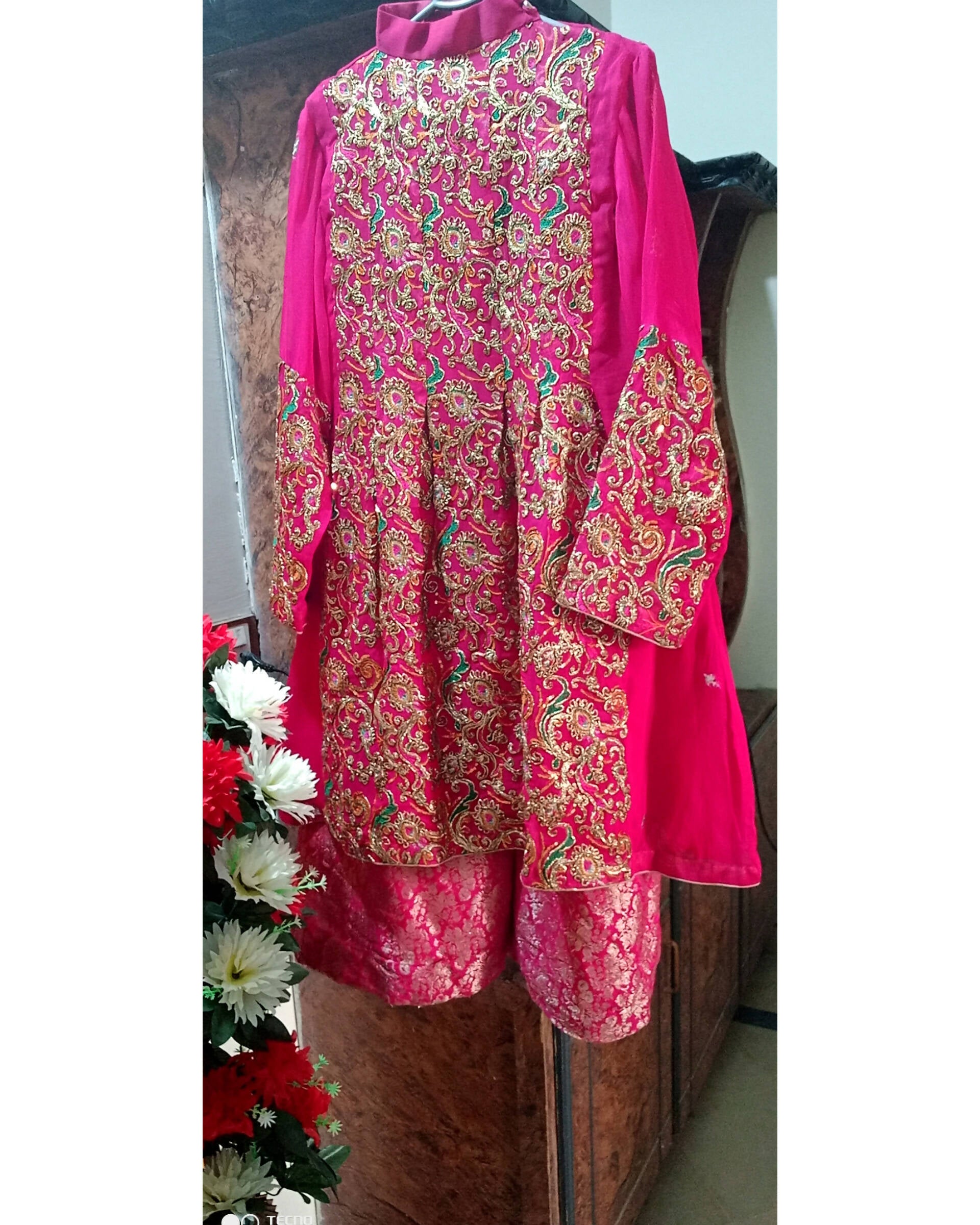 Stunning Jamawar Sharara | Women Locally Made Formals | Small | Preloved