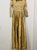 Gold Formal Maxi | Women Frocks & Maxis |Medium| New