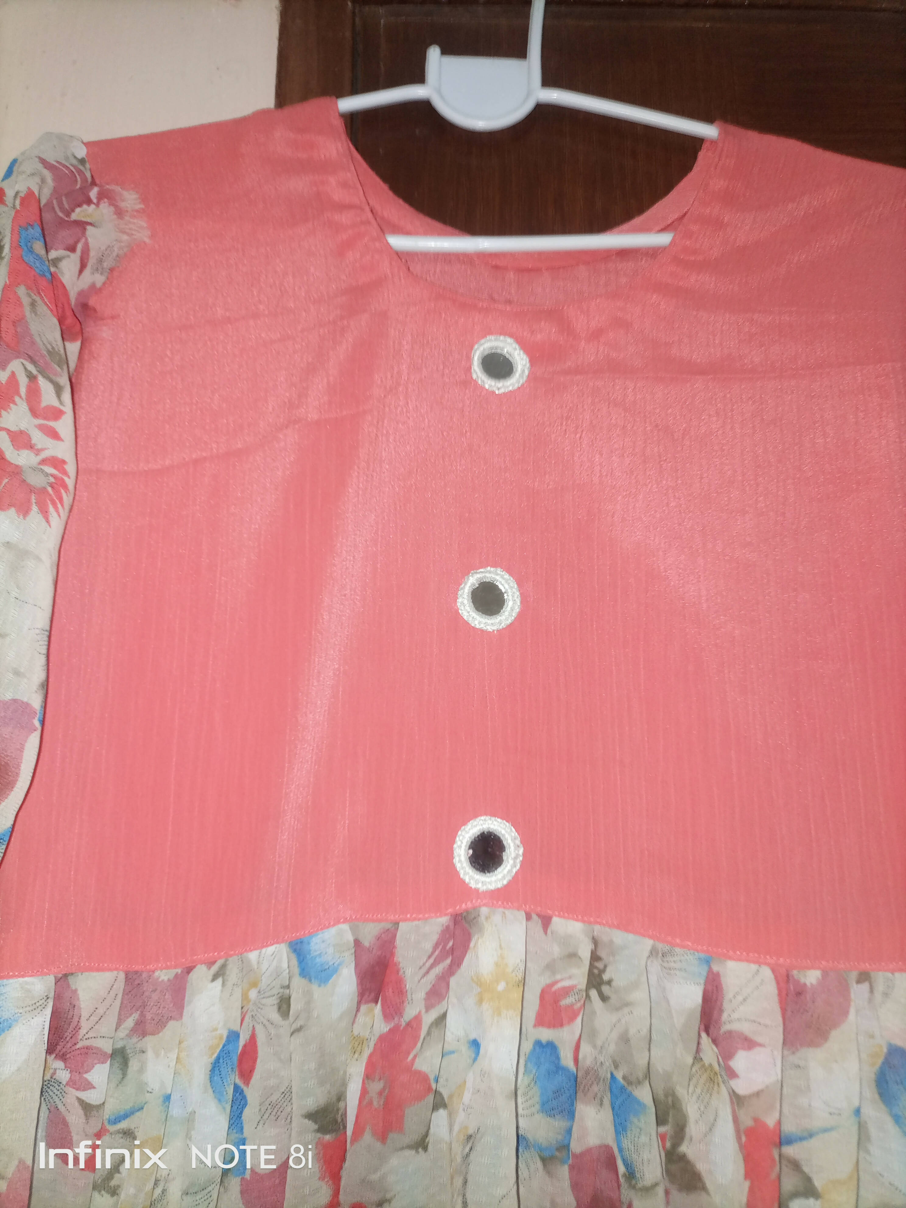 Chiffon frock (Size: 7 to 10 years ) | Girls Skirts & Dresses | Worn Once