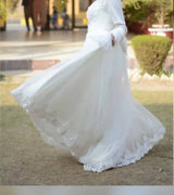 White Long Maxi | Women Frocks & Maxis | Medium | Worn Once