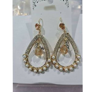 Large Pearl Hoop Earrings | Women Jewelry | Brand New