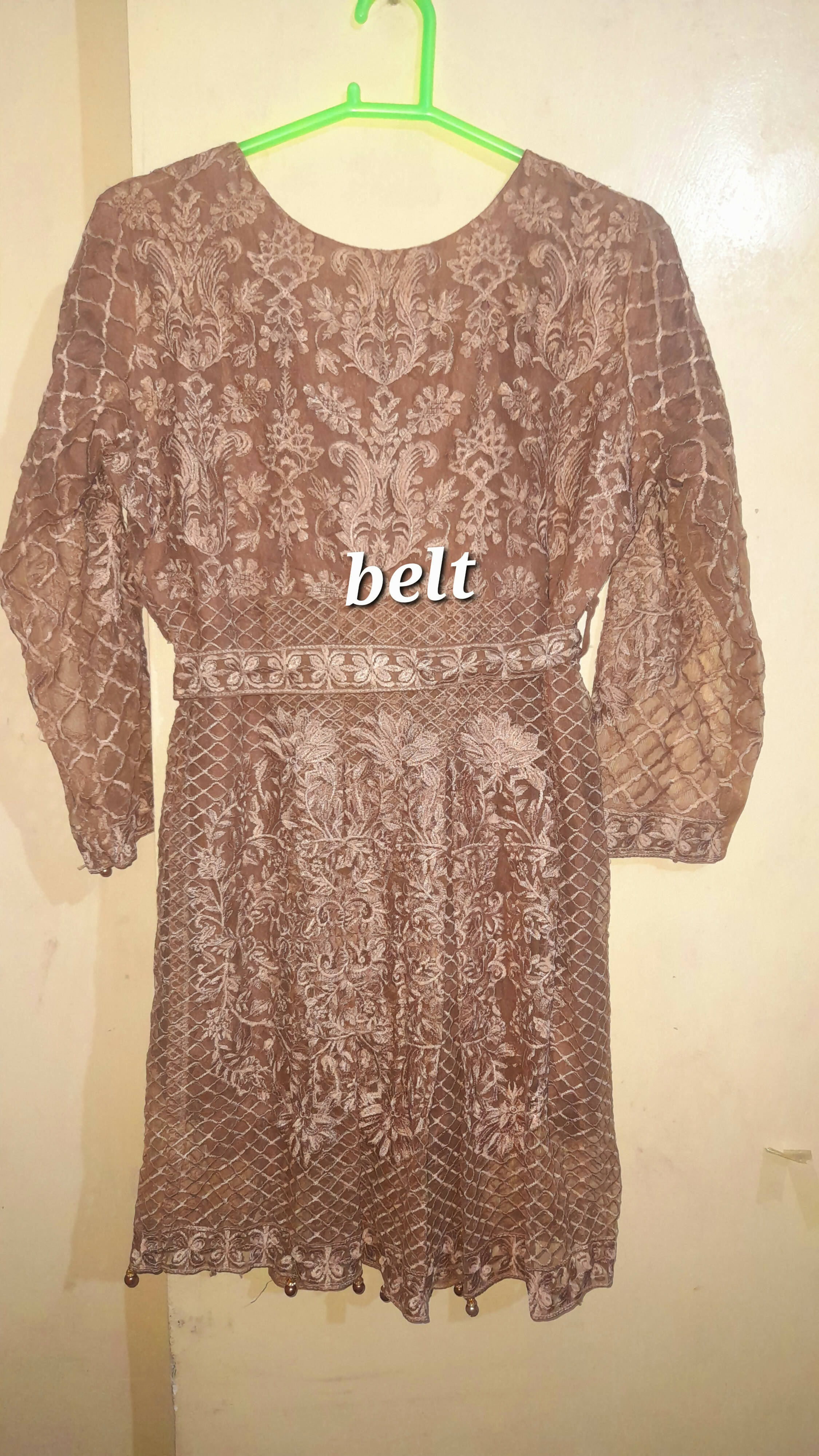 Net Embroidery Thread Work Frock (Size: M) | Women Formals | Worn Once