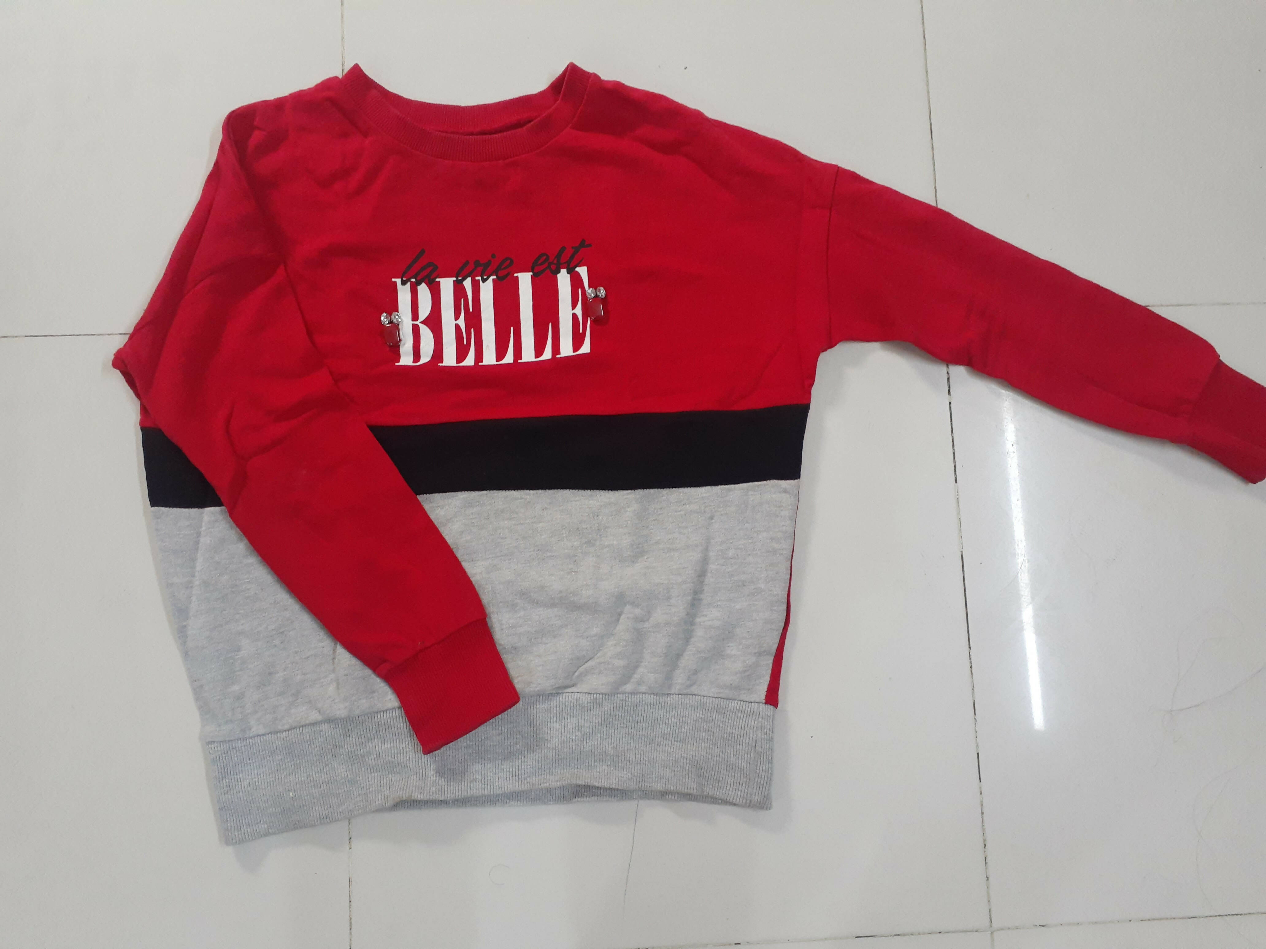 outfitters | warm sweatshirt red white black and gray | girls Tops & Shirts | Preloved
