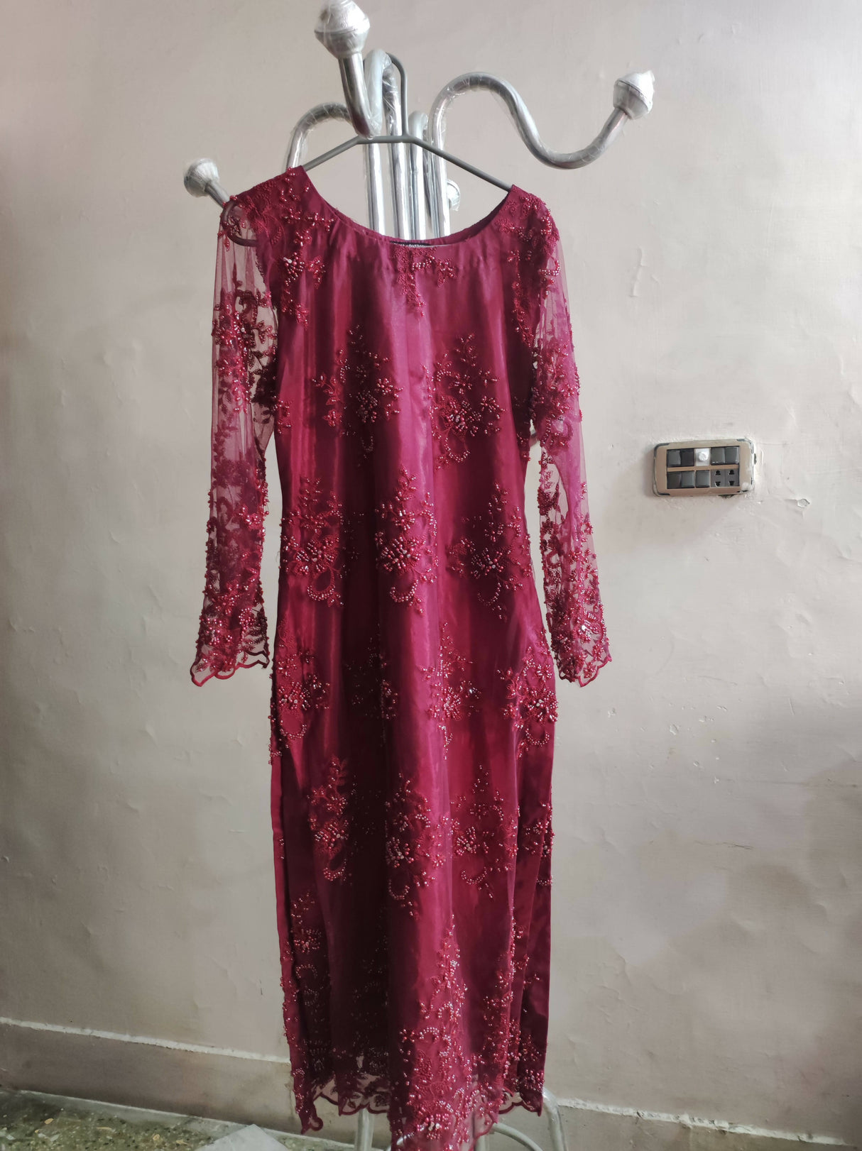 Stylish Maroon Lehnga Suit | Women Locally Made Formals | Small | Worn Once