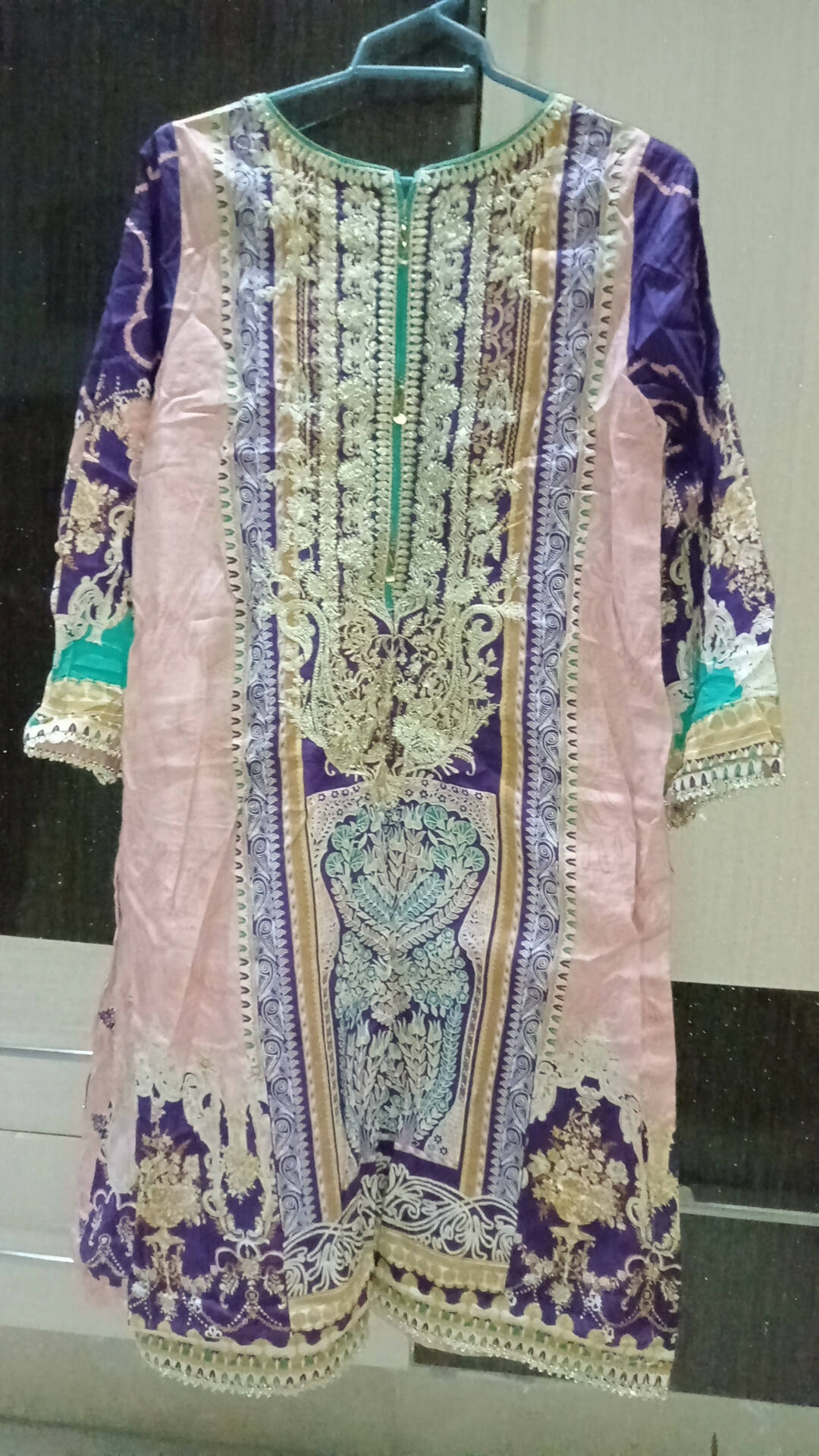 Junaid Jamshed | 3 Pc Stitched Dress (Size: S ) | Women Branded Formals | Preloved