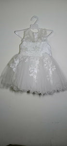 White color net frok | Girls Skirts & Dresses | Suitable for 1-2 years old girls | Preloved