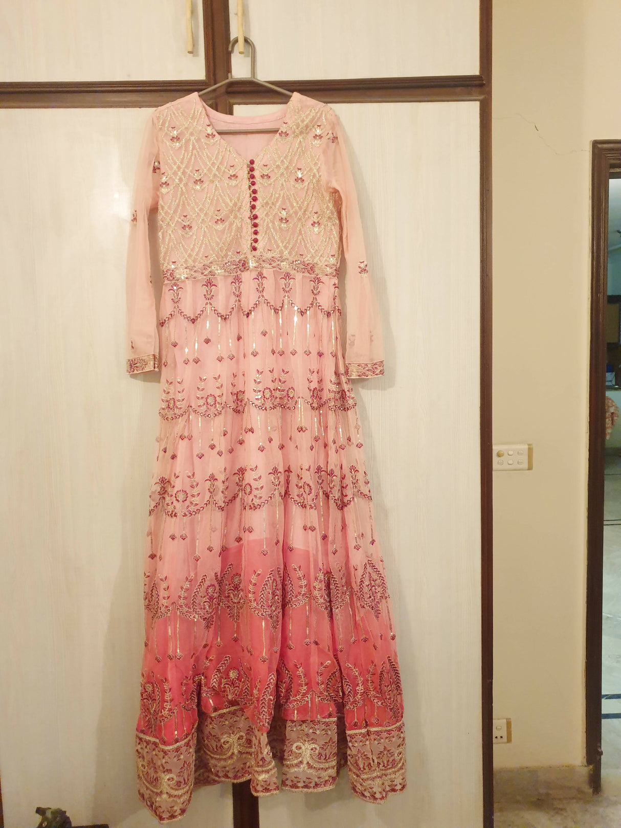 Formal pink ombre maxi (Size: S ) | Women Frocks & Maxis | Worn Once