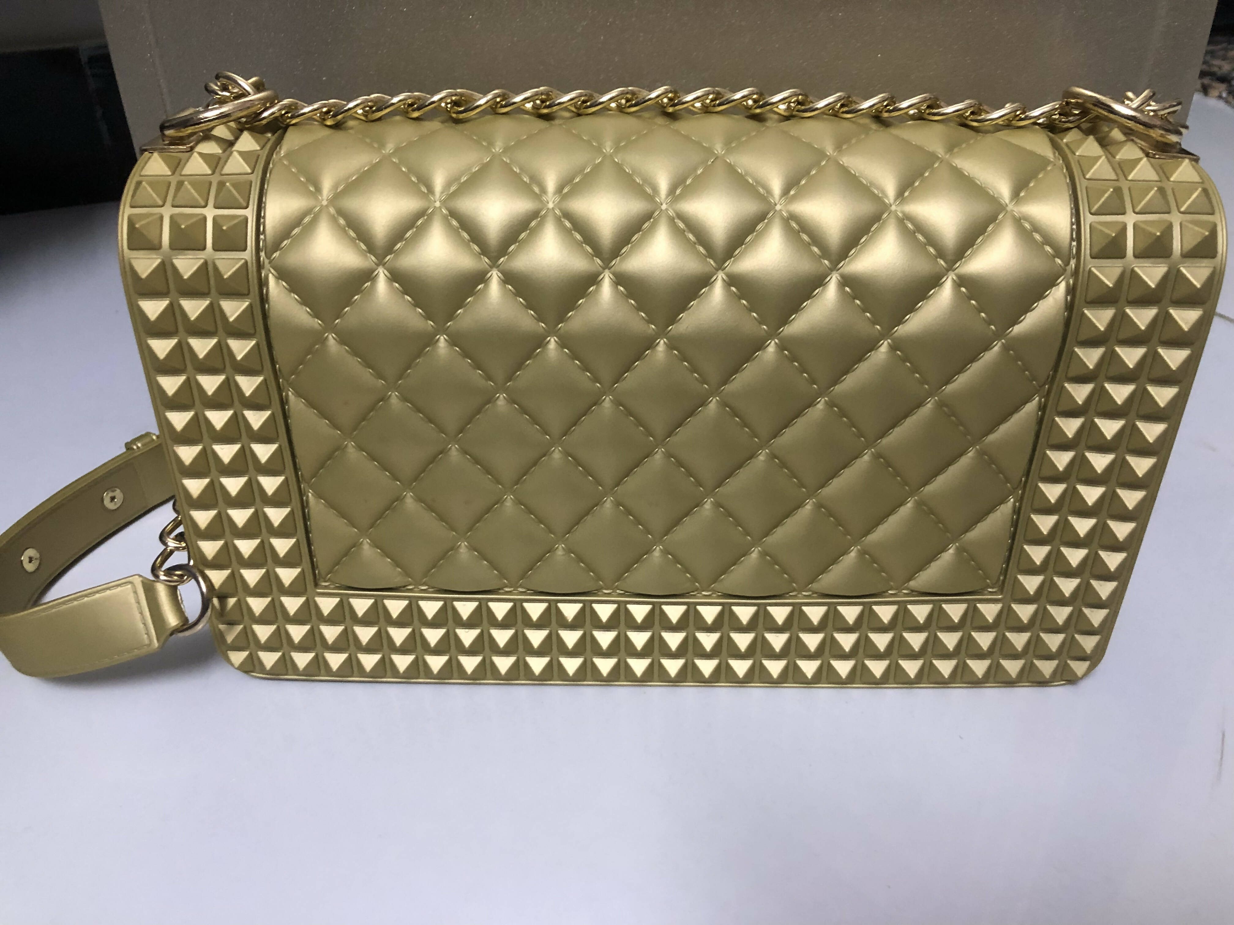 Fancy Golden Handbag (Size: M )| Women Bags | Worn Once