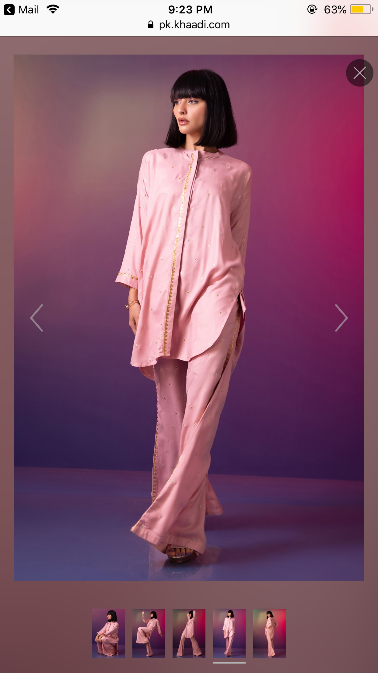 Khaadi | Pink 2 pc | Women Branded Kurta | Brand New
