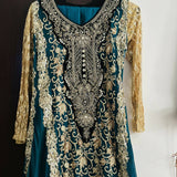 Stylish Chiffon Long Frock | Women Frocks & Maxis | Medium | Worn Once
