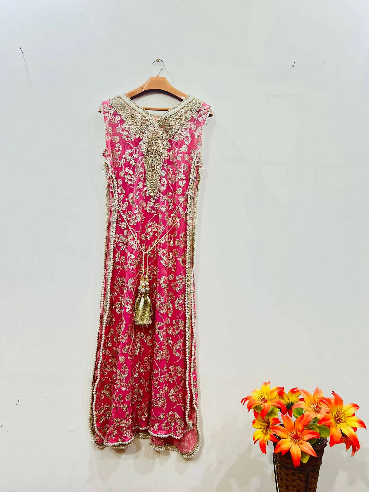 Pink 3 pc dress | Women Locally Made Formals | Medium | Preloved