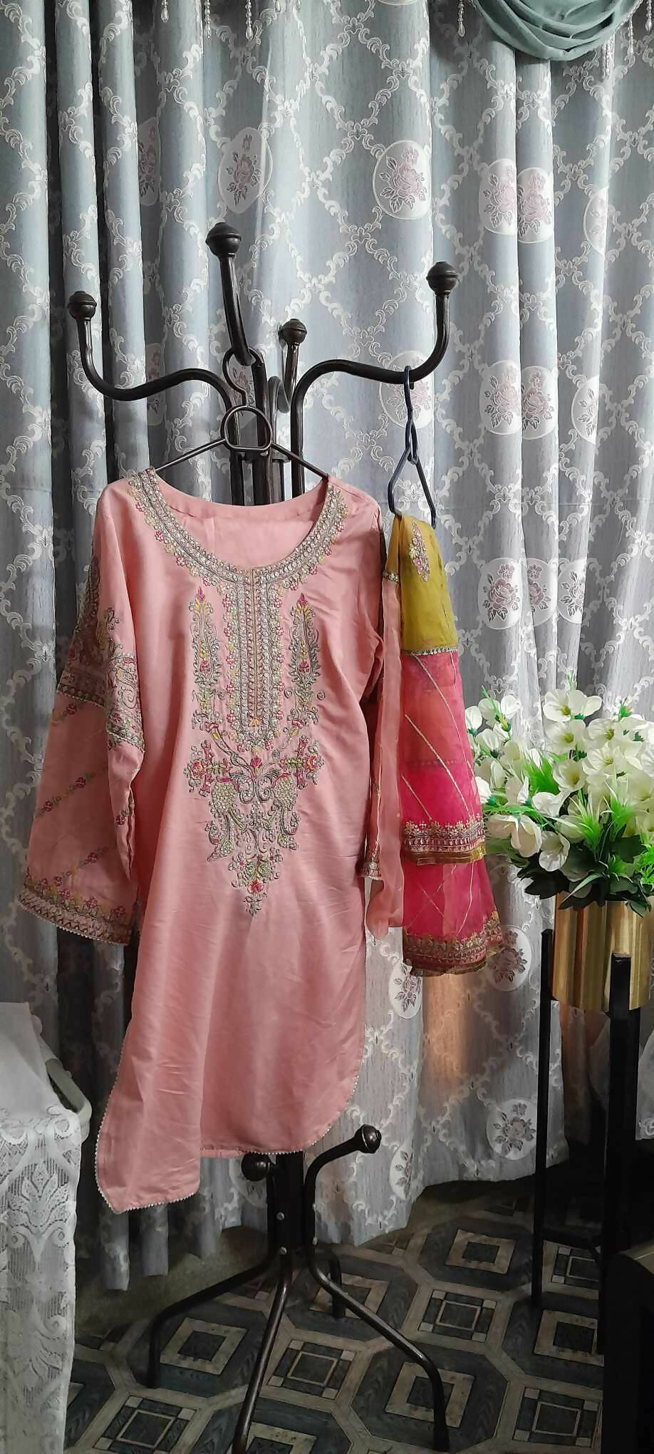 Pink Fancy 3PC Suit | Women Locally Made Formals | Medium | New