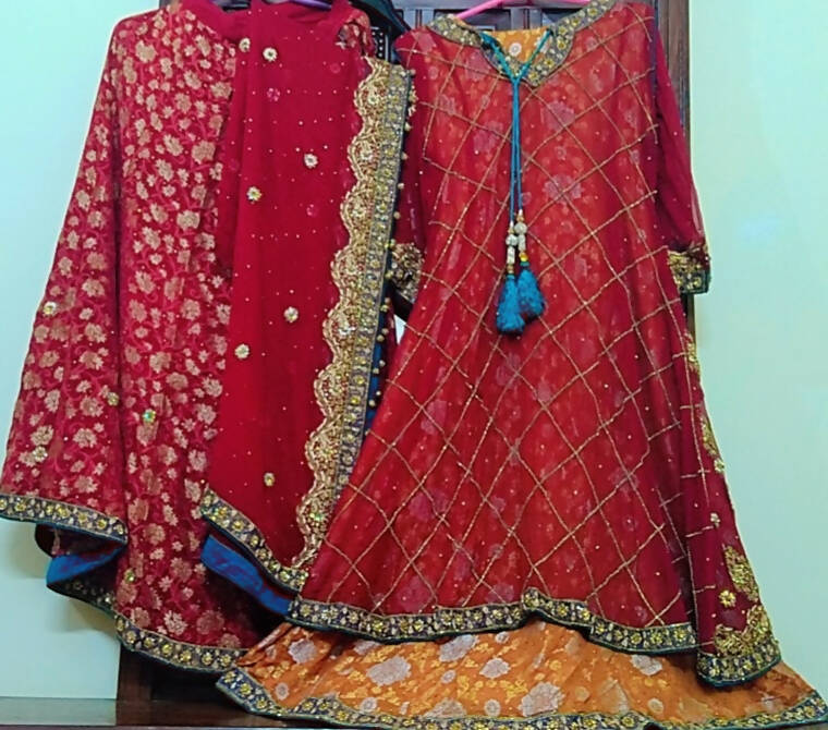Red Festive Barat lehnga | Women Bridals | Worn Once