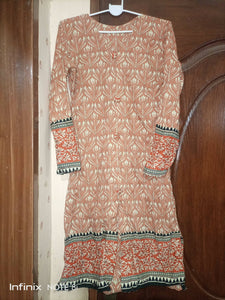 Khaadi Lawn open shirt (Size: M )| Women Kurta | Worn Once