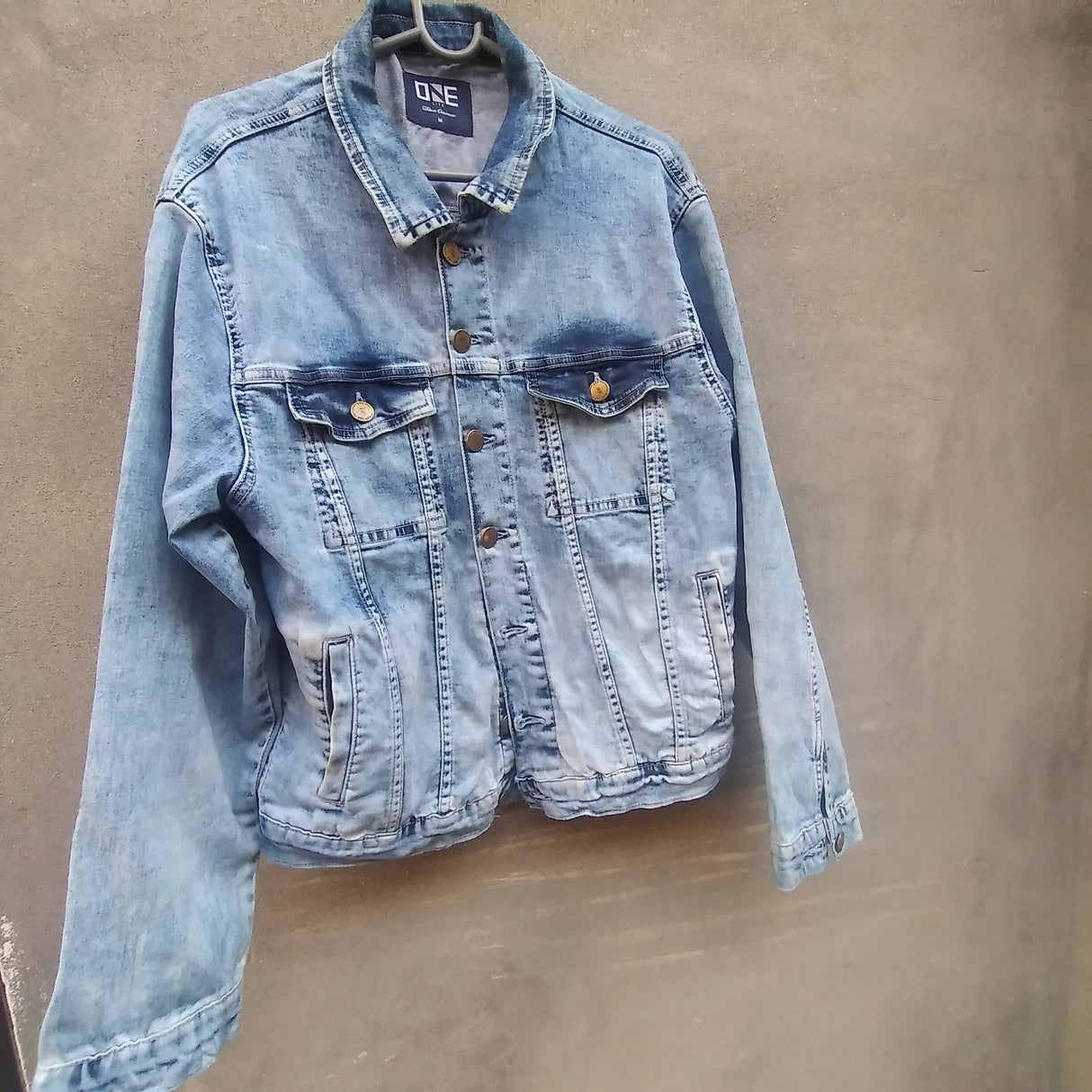 One denim jacket (Size: M ) | Women Sweaters & Jackets | Preloved