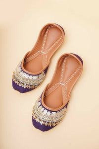 Layan | Purple Color Khussa ( Size: 39 ) | Women Shoes | New