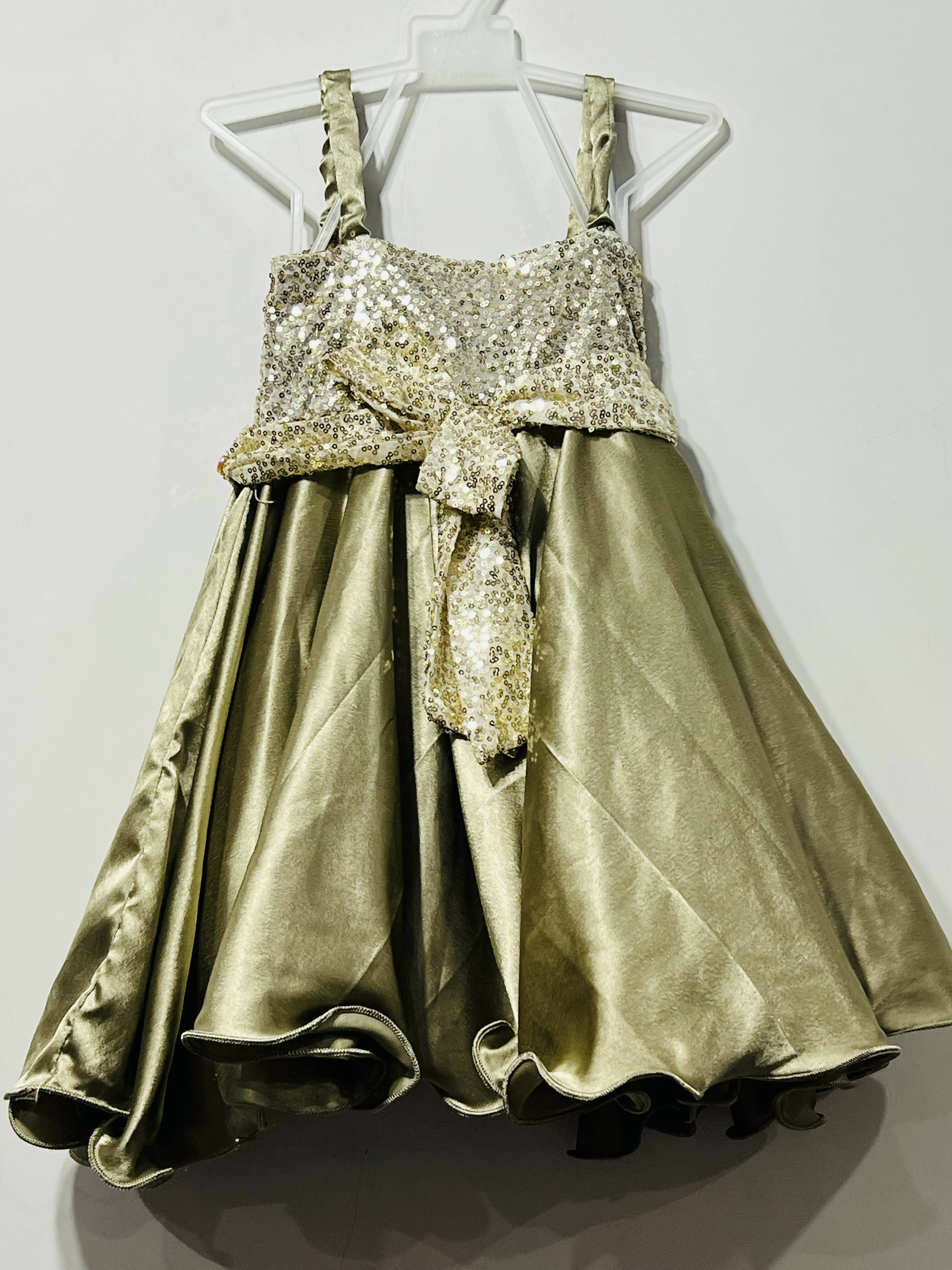 Golden baby outlet frock