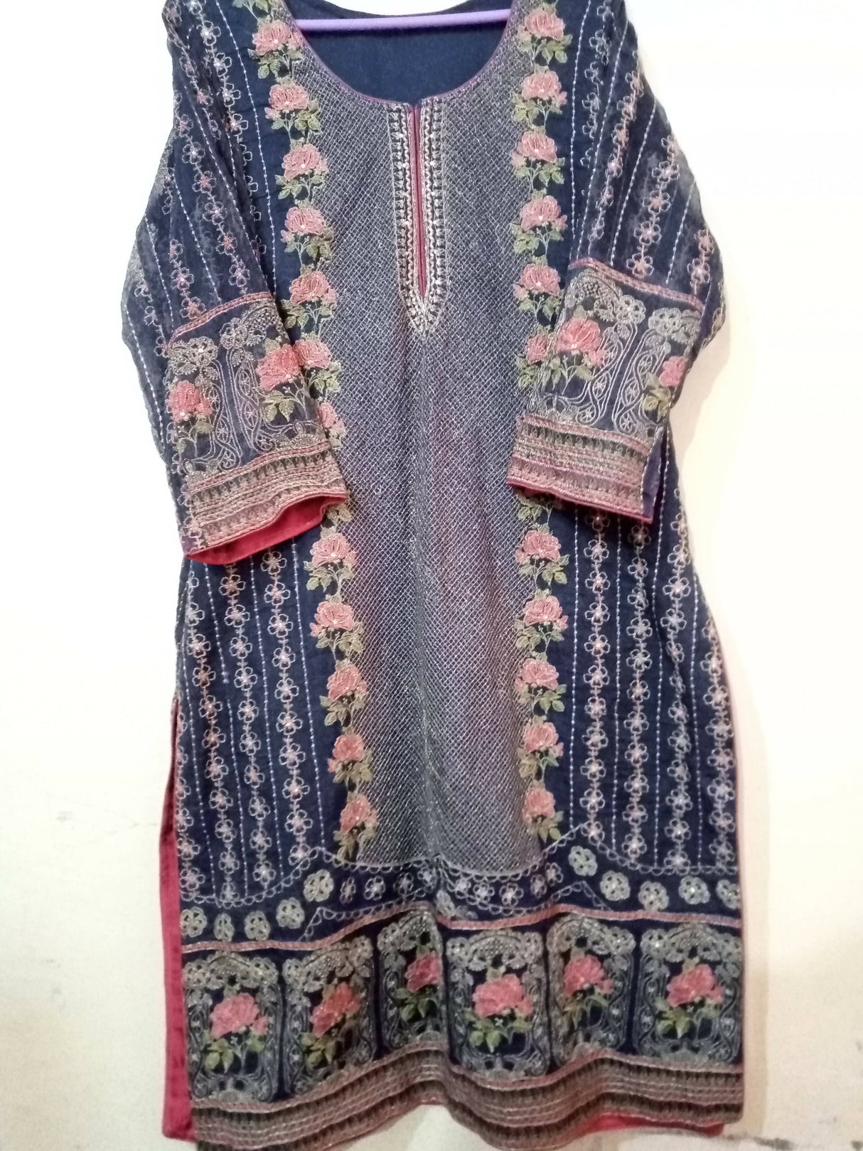 Bareeze | Blue Stitched 3 Pcs Suit | Women Branded Kurta | Medium to Large | Worn Once