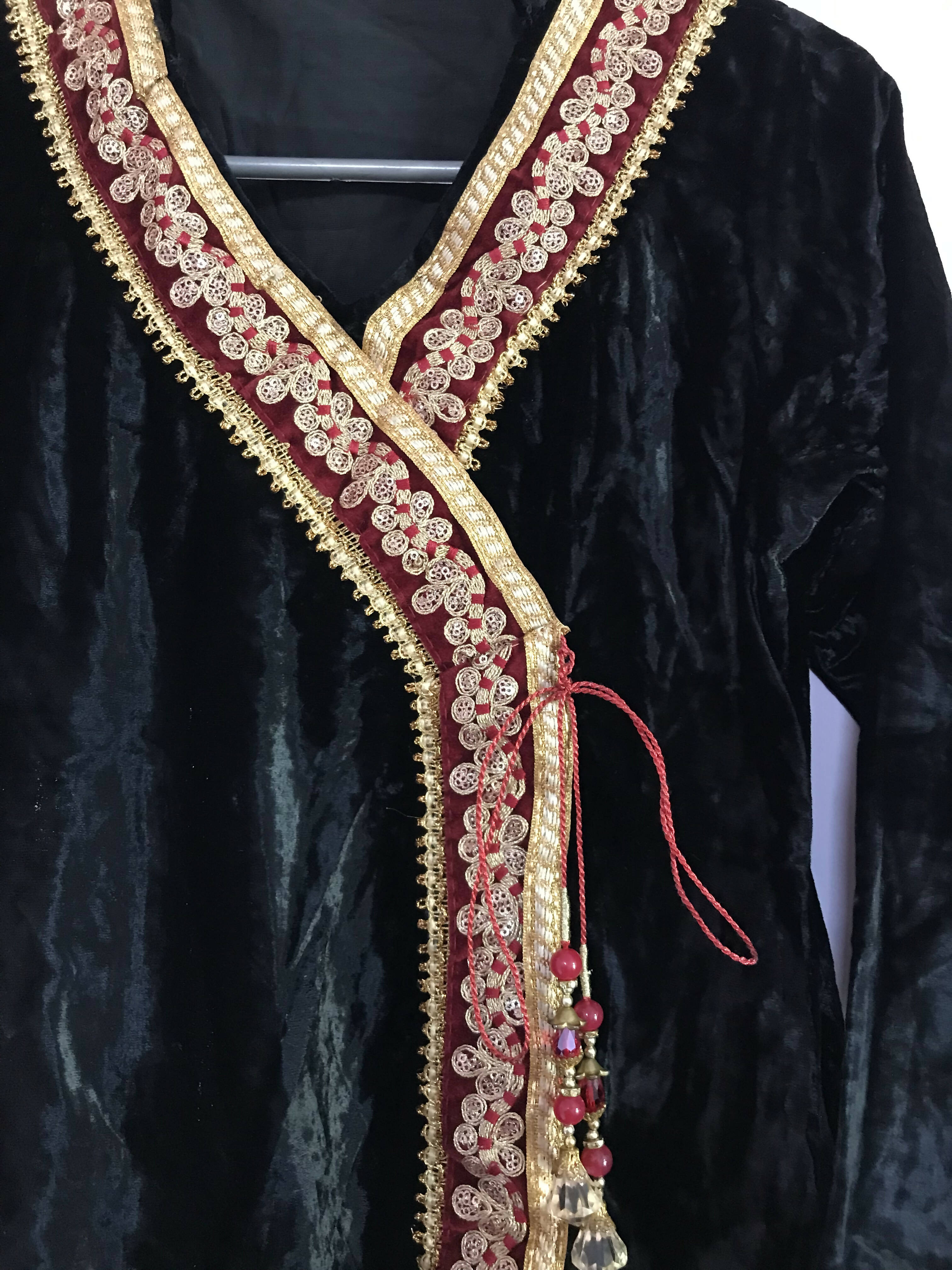 Velvet formal agrakha style frock | Girls Shalwar Kameez | Preloved