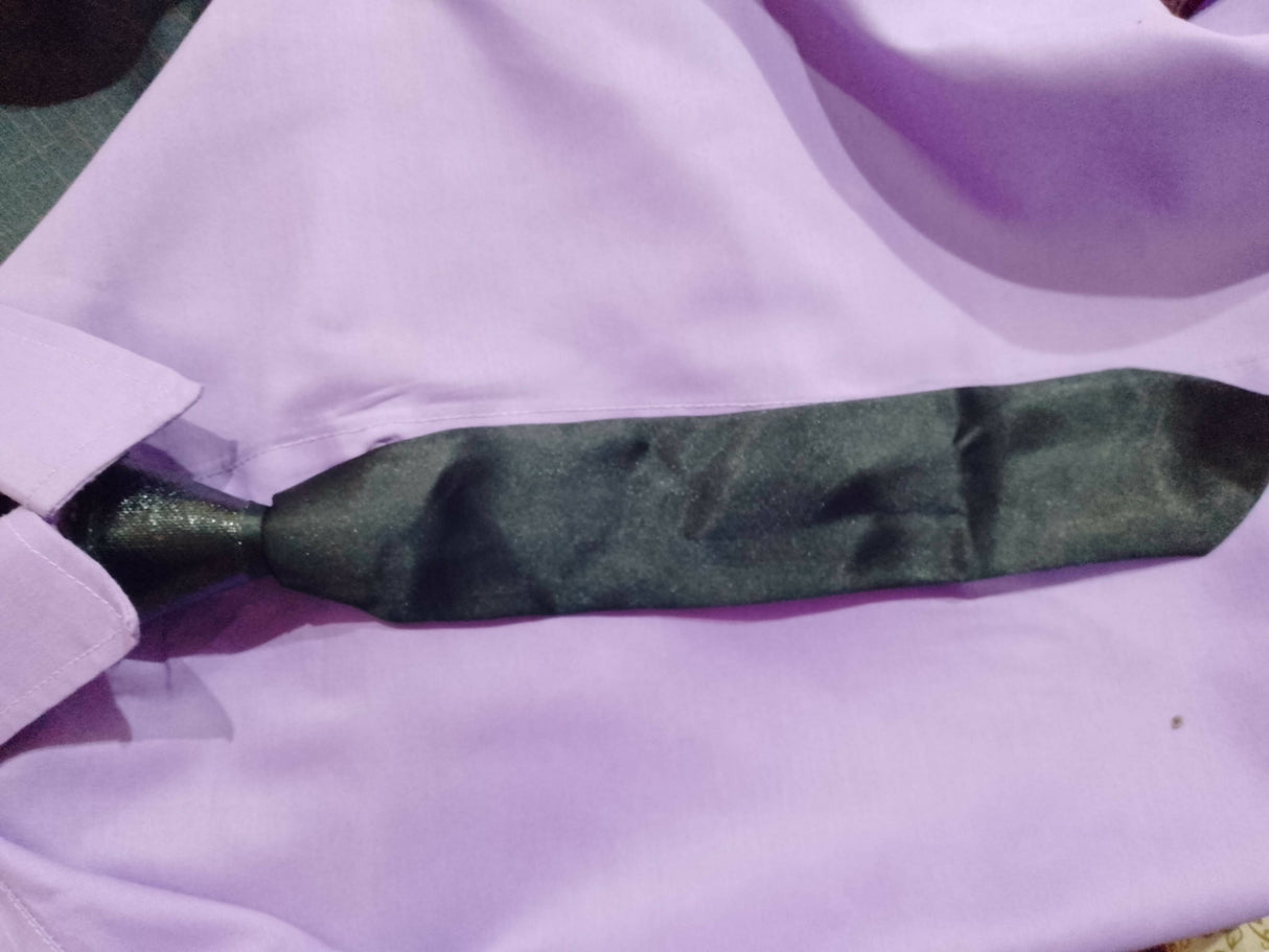 4 پیس لڑکوں کی پینٹ کوٹ شرٹ اور سلک ٹائی کے ساتھ واسکٹ (سائز: S ) | لڑکے نیچے اور پتلون | ٹاپس اور شرٹ | ایک بار پہنا۔