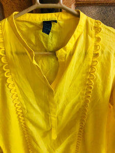 Ego | Yellow Kurta Small | Women Branded Kurta | Preloved