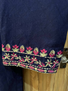 Minnie Minors | Blue Girls embroidered Kameez (5-6 yr) | Girls Shalwar Kameez | Worn Once