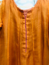 Mustard Orange Fancy frock | Women Frocks & Maxi | Large | Worn Once