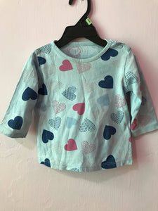 Minnie Minors 2 piece | Hearts shirt with trouser 0-4 months | Girls Tops & Shirts | Preloved
