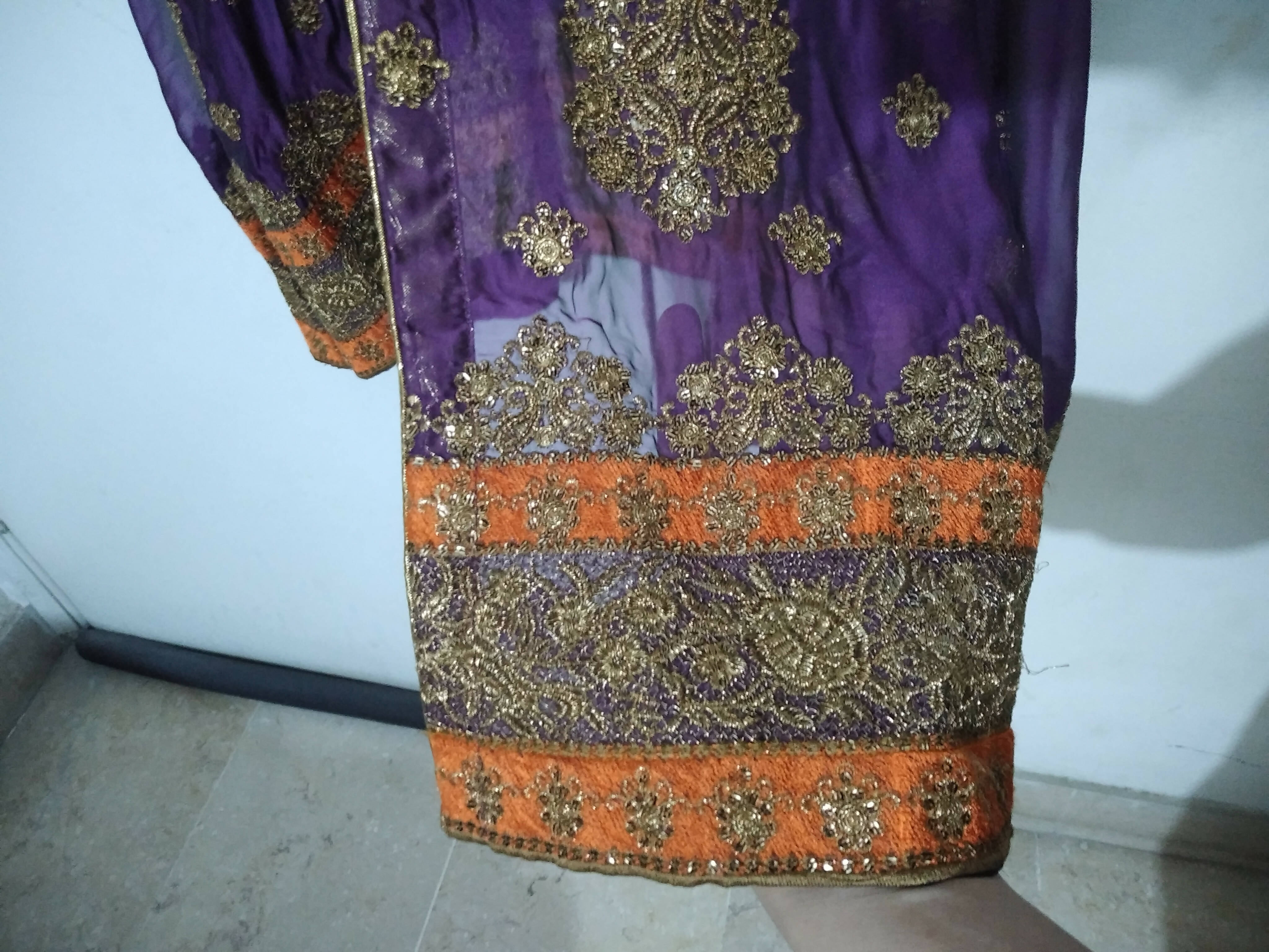 Silk Embroidered 3 Pc Suit | Women Formals |Size: M |Worn Once