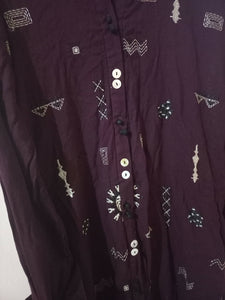 Ethnic } Maroon Shirt (Size; M ) | Women Branded Kurta | Brand New With Tags