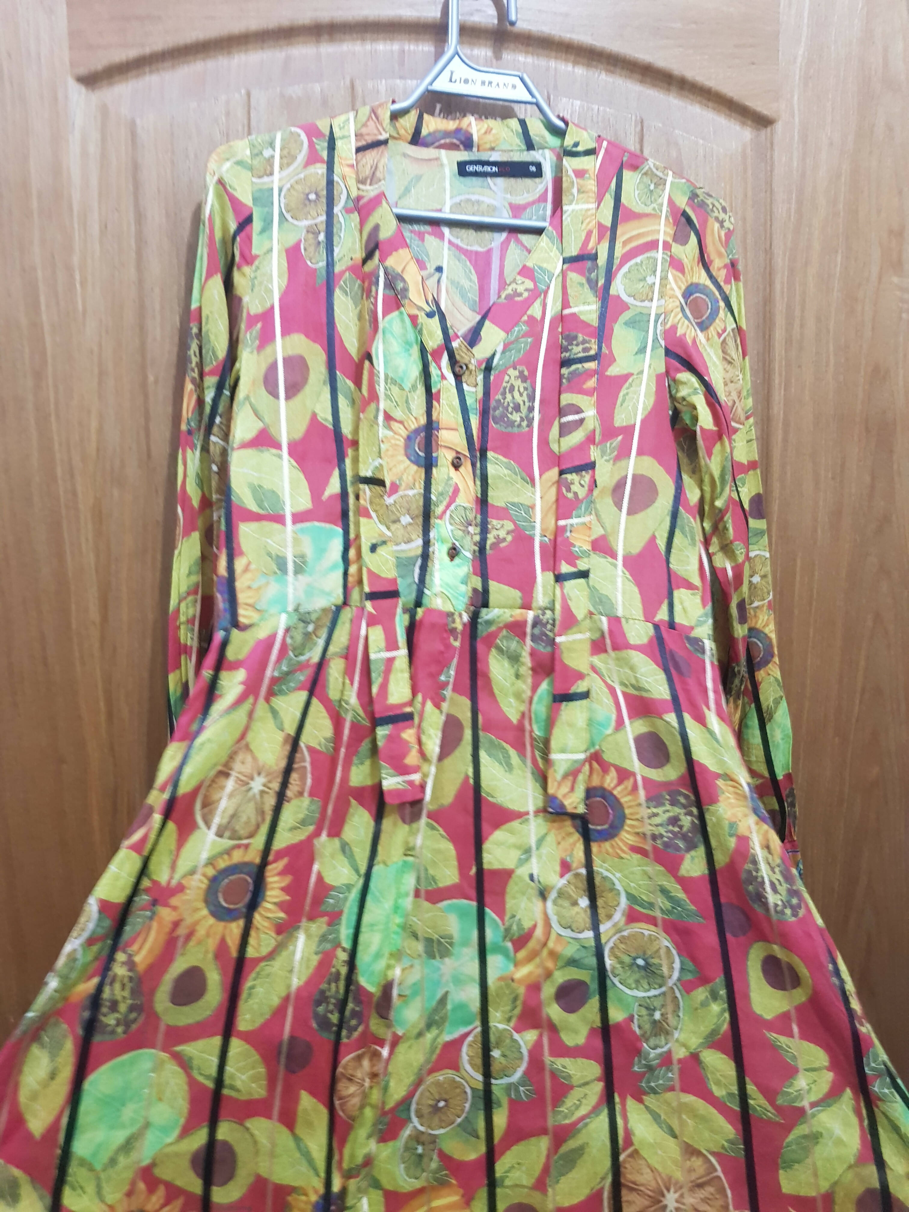 Generation | Yellow Green frock (Size: Small) | Women Frocks & Maxi | Worn Once