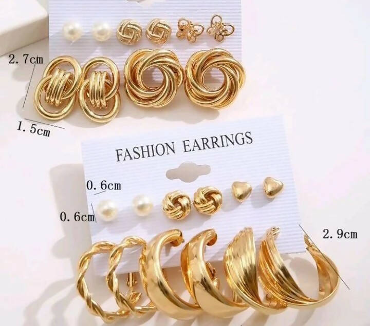 SHEIN | 11 pairs faux pearl decor Earrings | Women Jewelry | 11 Pair | Brand New