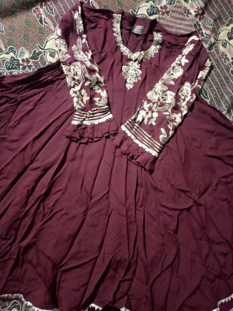 Brown Frock (Size: Small) | Women Frocks & Maxis | Worn Once