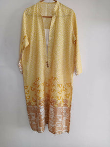 Yellow Printed Kurta | Women Locally Made Kurta | Small | New