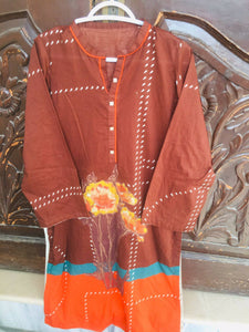 Limelight | 3pc Embroidered Dress with Chiffon Dupatta (Size: M ) | Women Branded Kurta | Worn Once