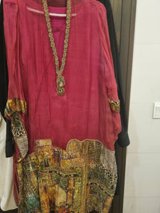 Beautiful Maroon Kurta | Women Locally Made Kurta | X-Large | Preloved