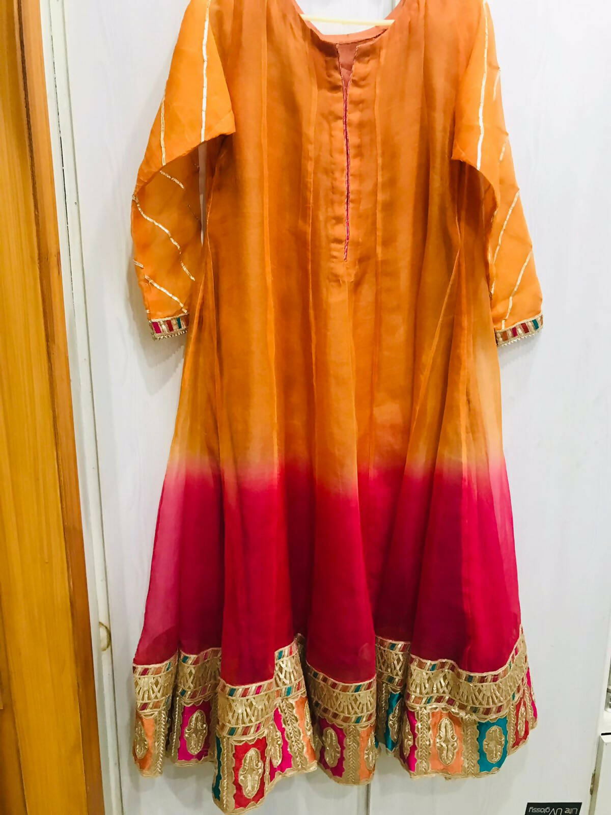 Mustard Orange Fancy frock | Women Frocks & Maxi | Large | Worn Once